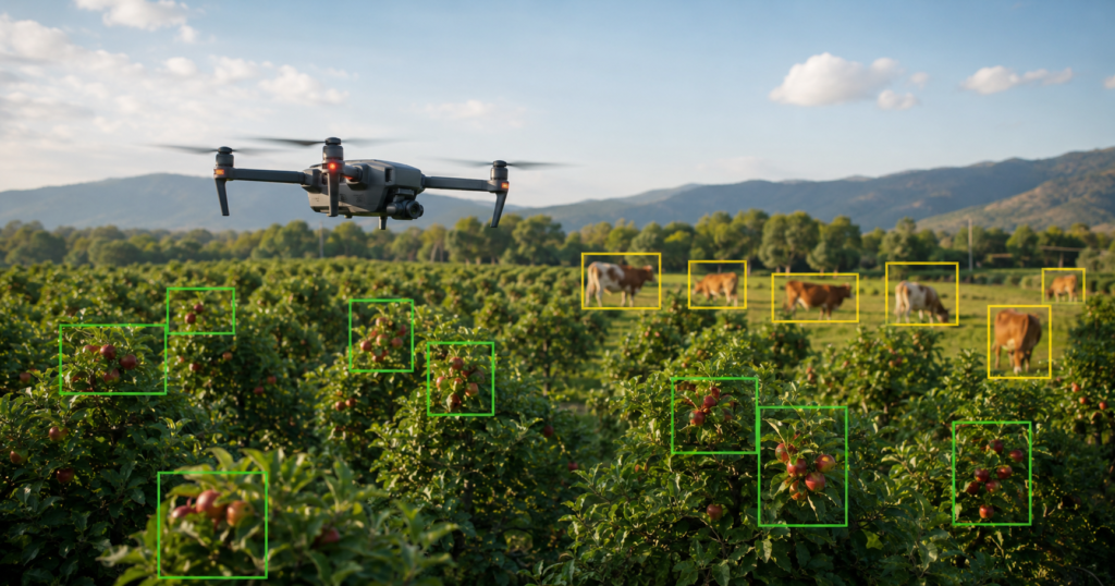 YOLO na agricultura, florestas e pecuária
